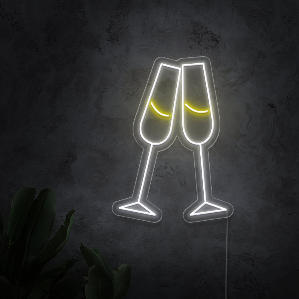 Champagne Toast Neon Sign