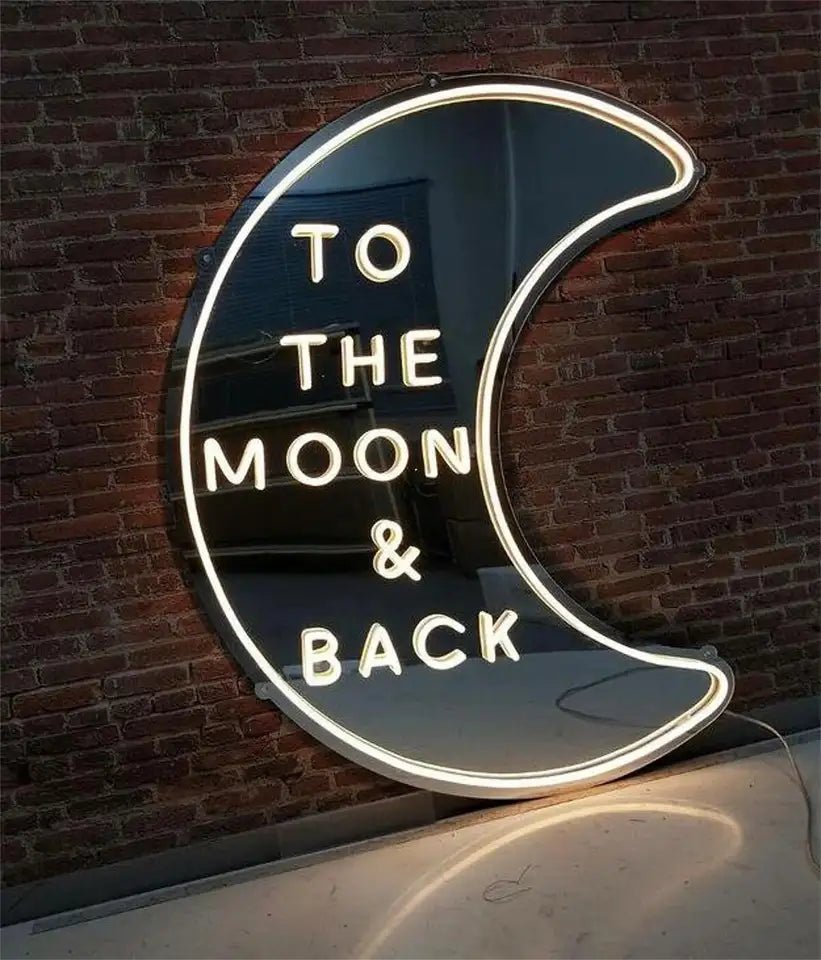 To The Moon & Back Neon Sign