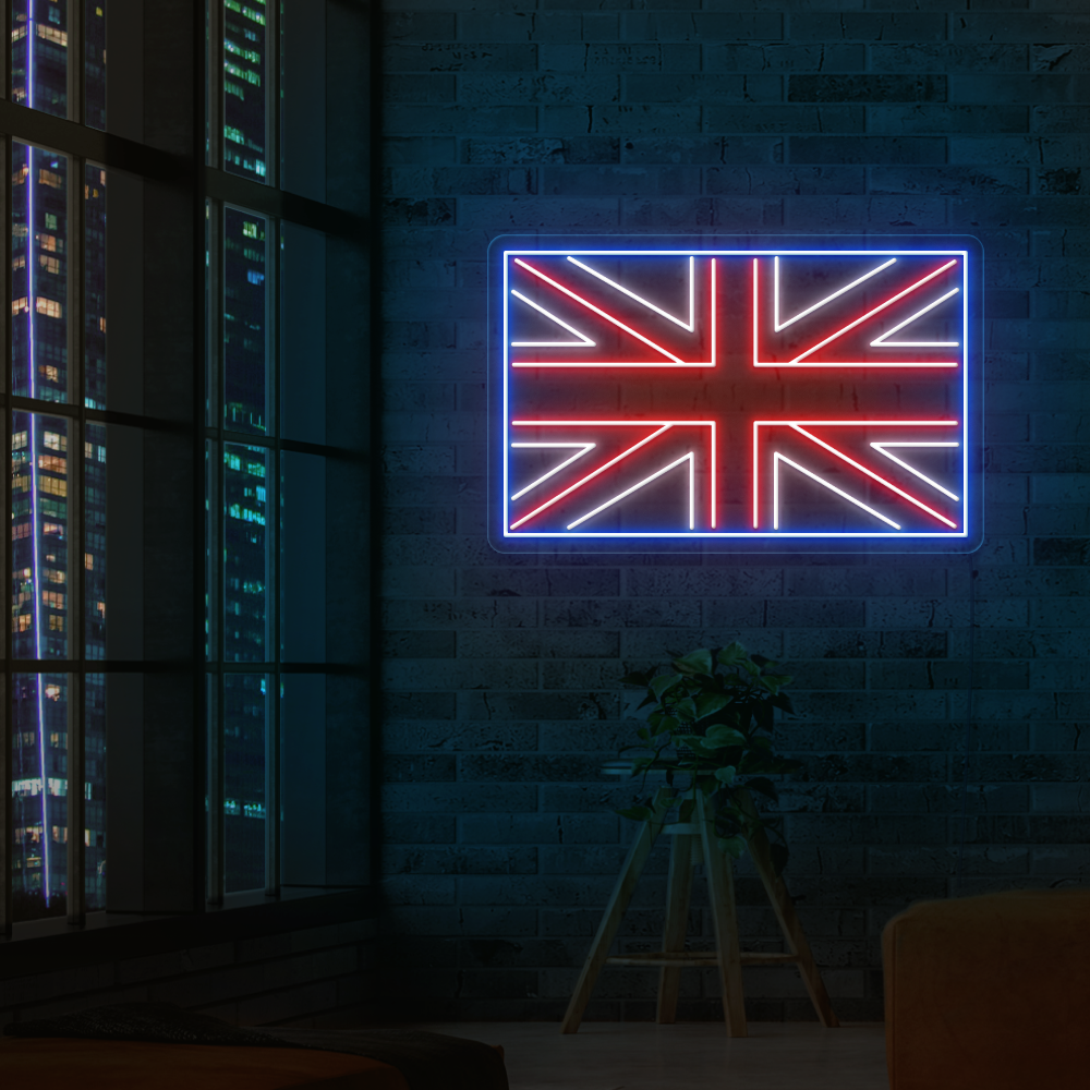 UK Flag (Union Jack) Neon Sign