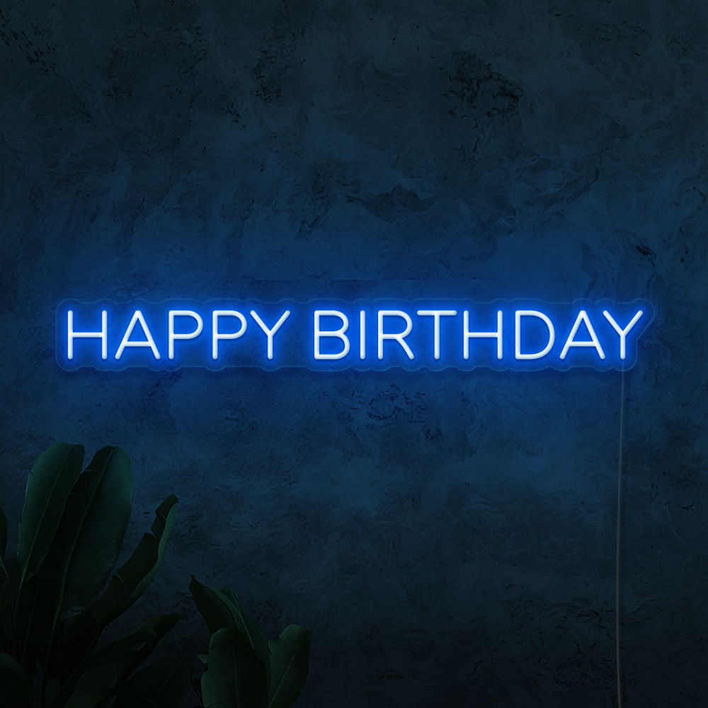 Happy Birthday Neon Sign