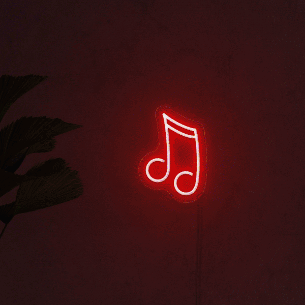 Music Note Neon Sign