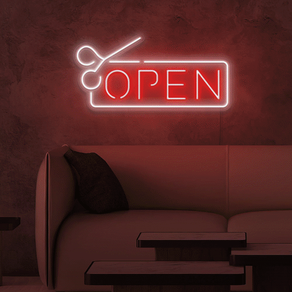 Salon Open Neon Sign