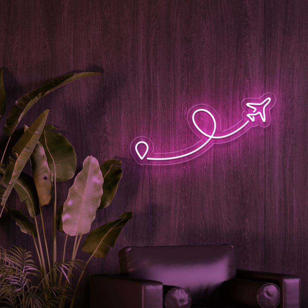 Airplane Neon Sign