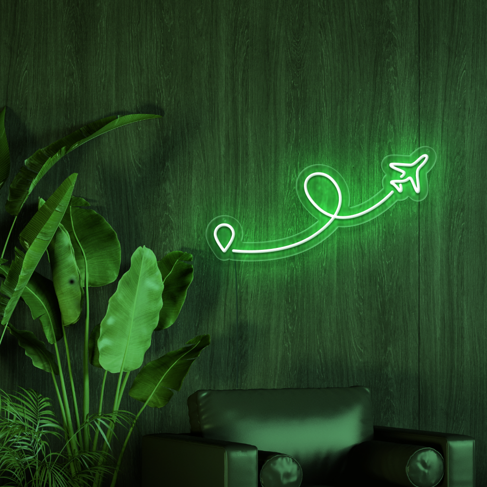 Airplane Neon Sign