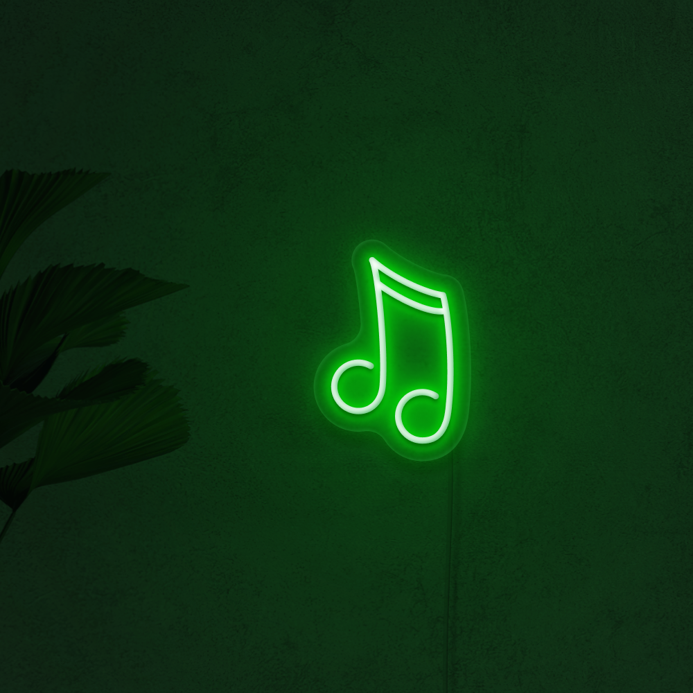 Music Note Neon Sign
