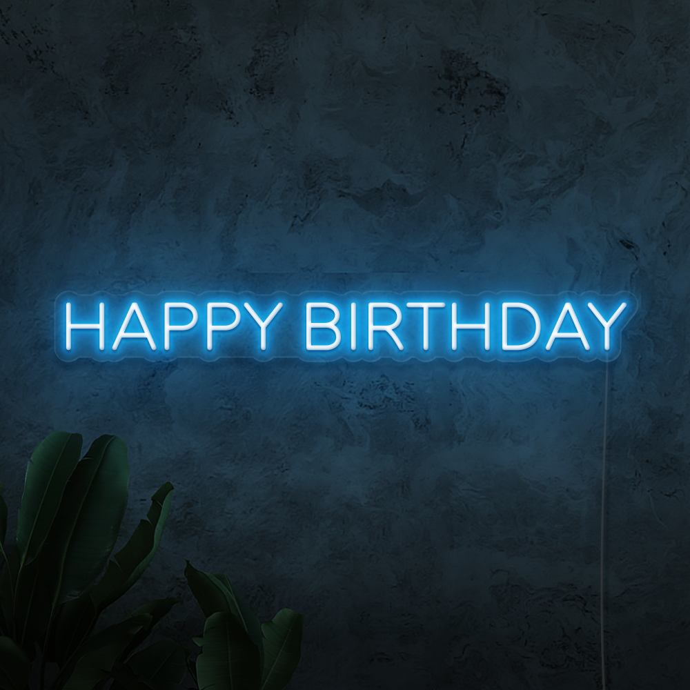 Happy Birthday Neon Sign