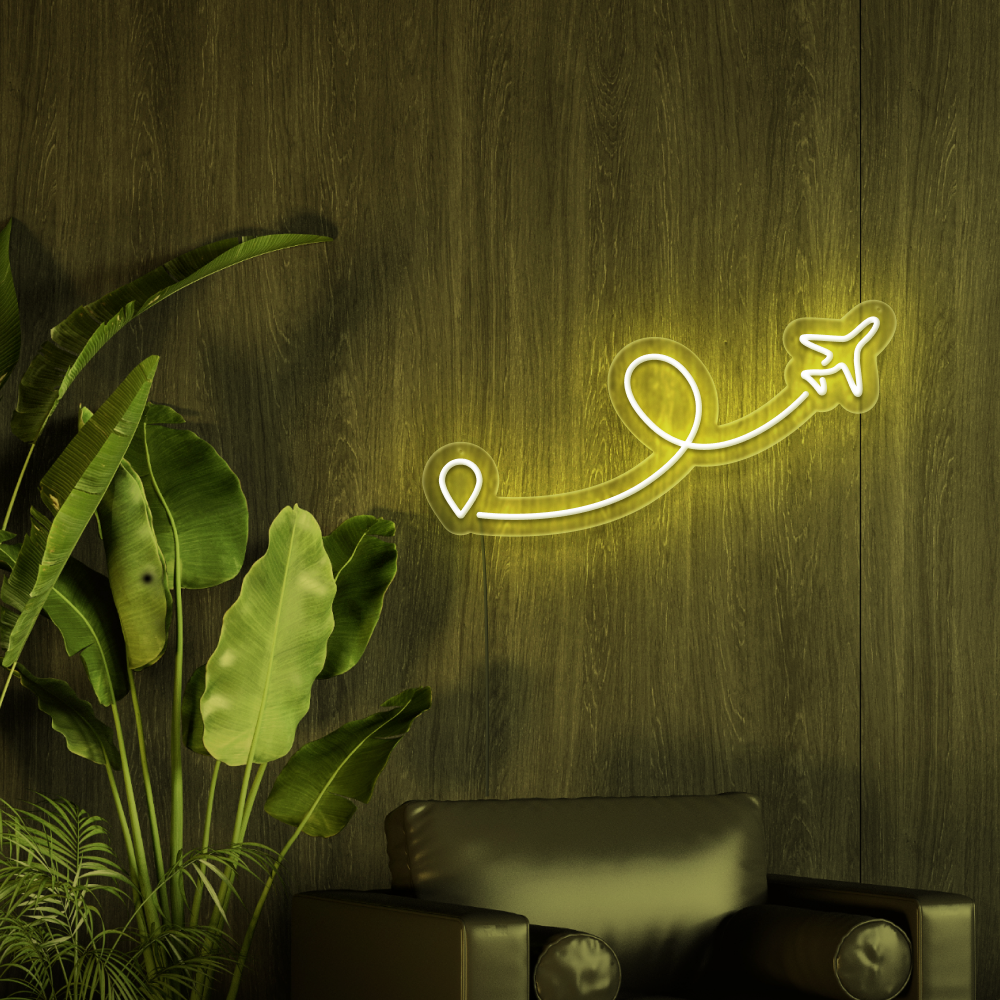 Airplane Neon Sign