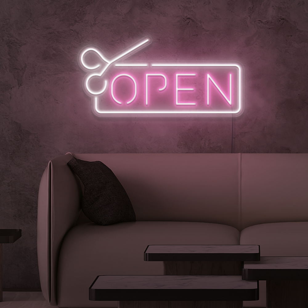 Salon Open Neon Sign