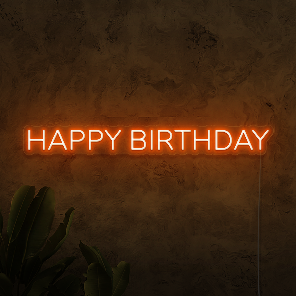 Happy Birthday Neon Sign
