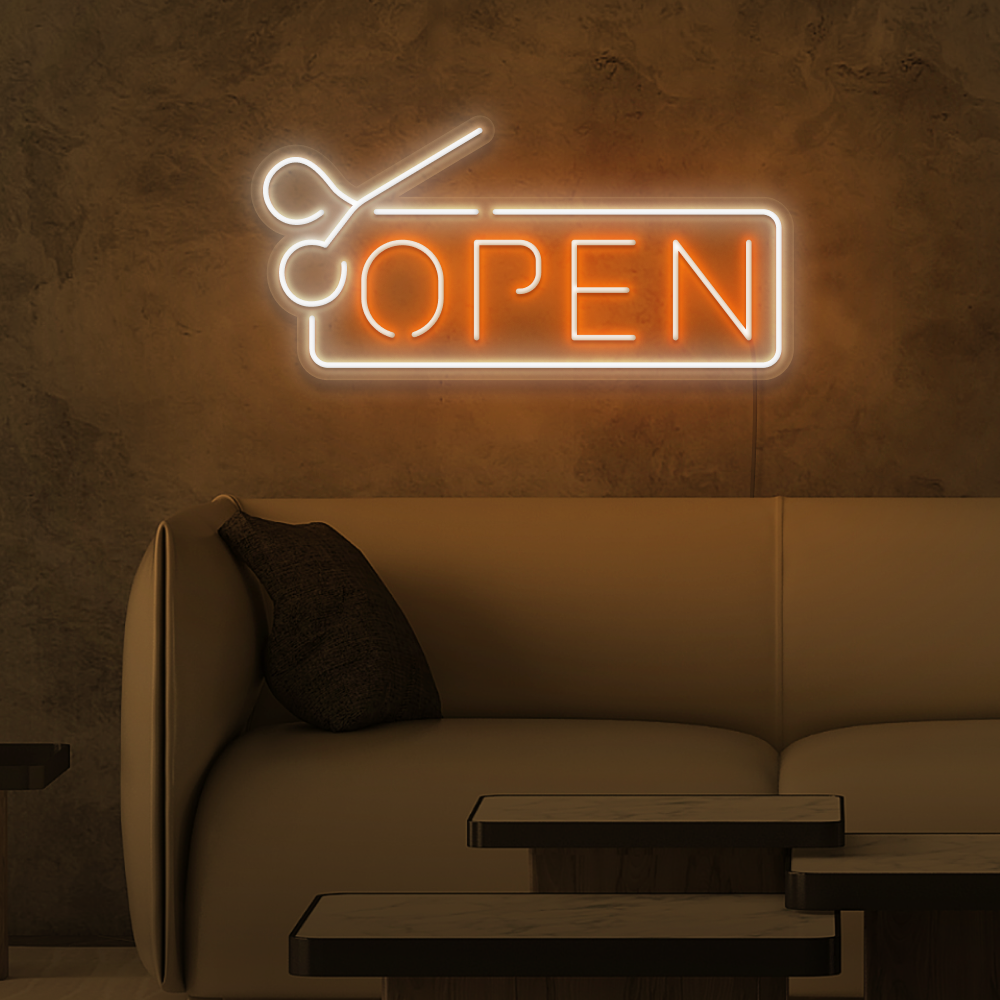 Salon Open Neon Sign