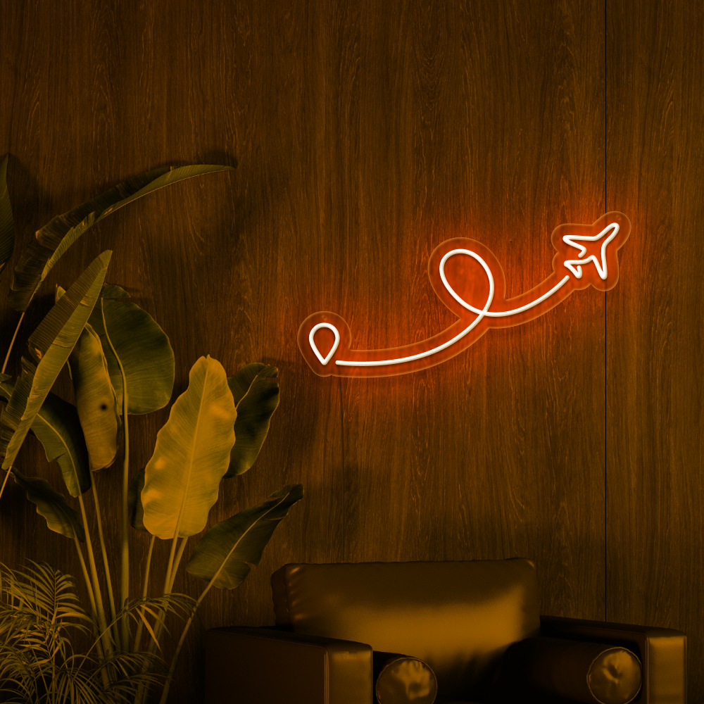 Airplane Neon Sign