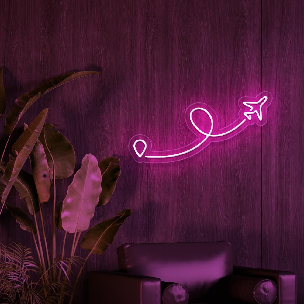 Airplane Neon Sign