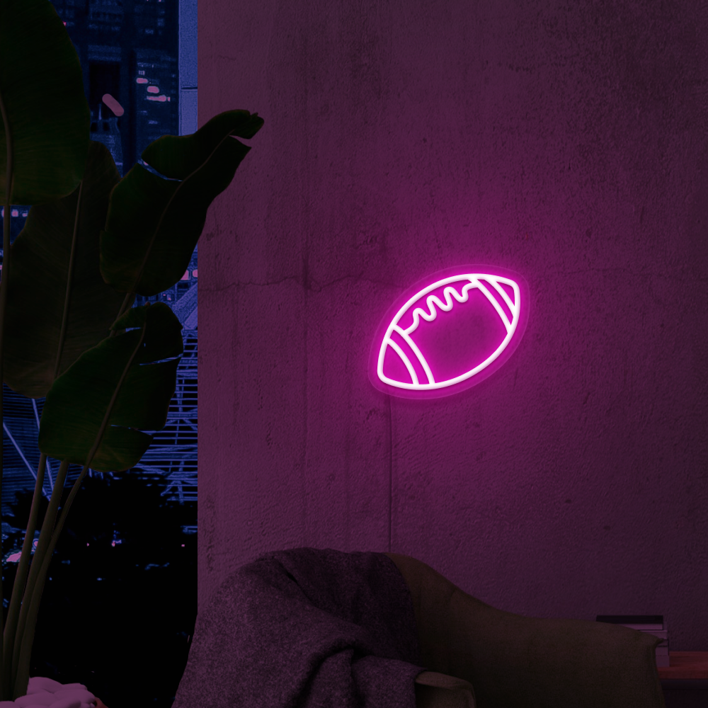 Football Neon Sign