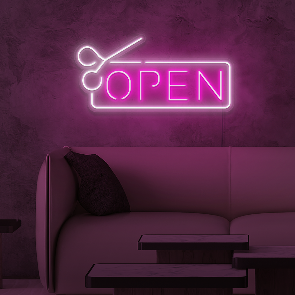 Salon Open Neon Sign