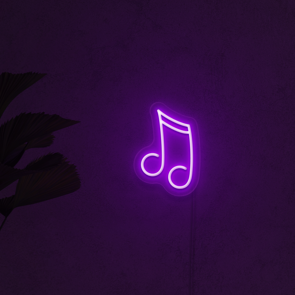 Music Note Neon Sign