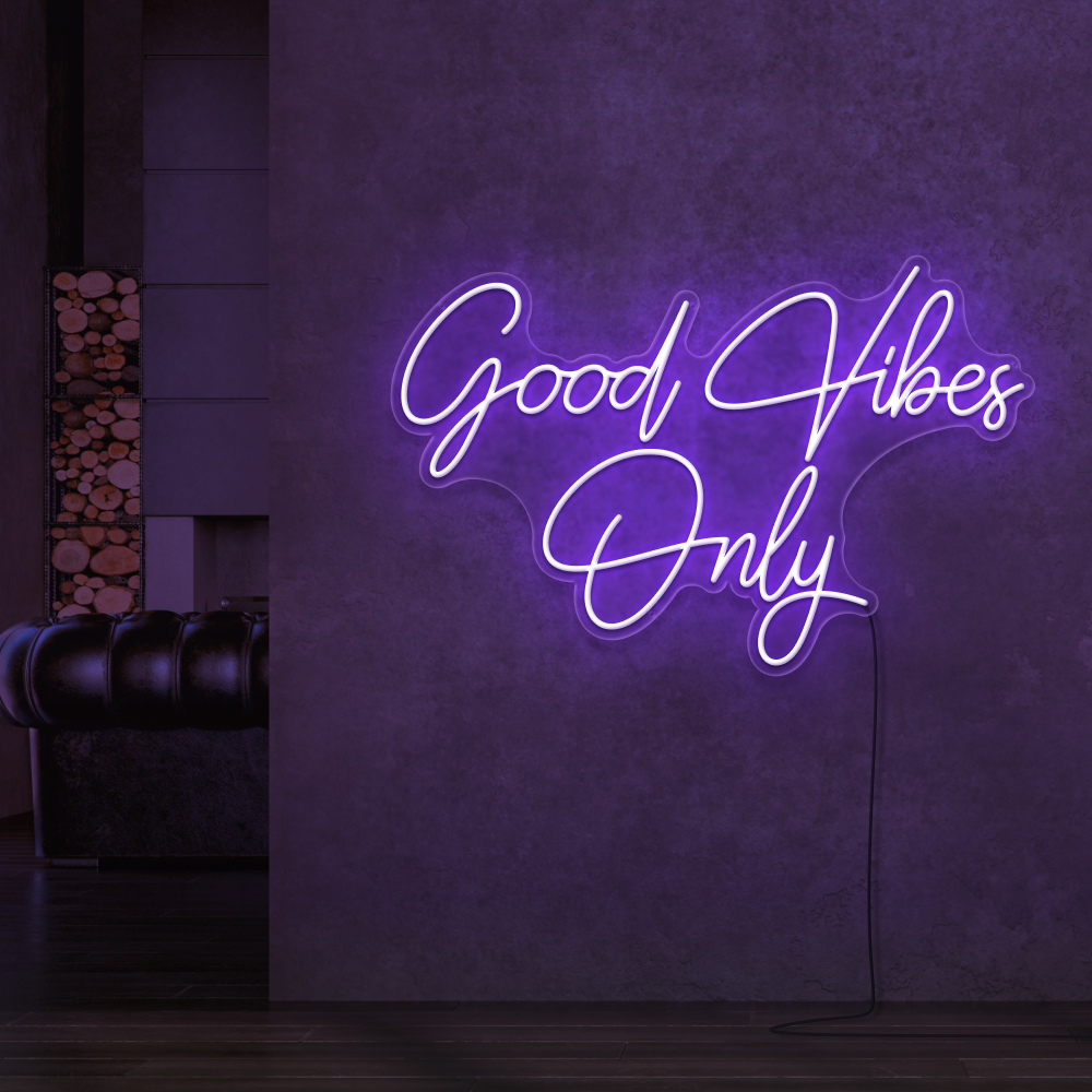 Good Vibes Only Neon Sign