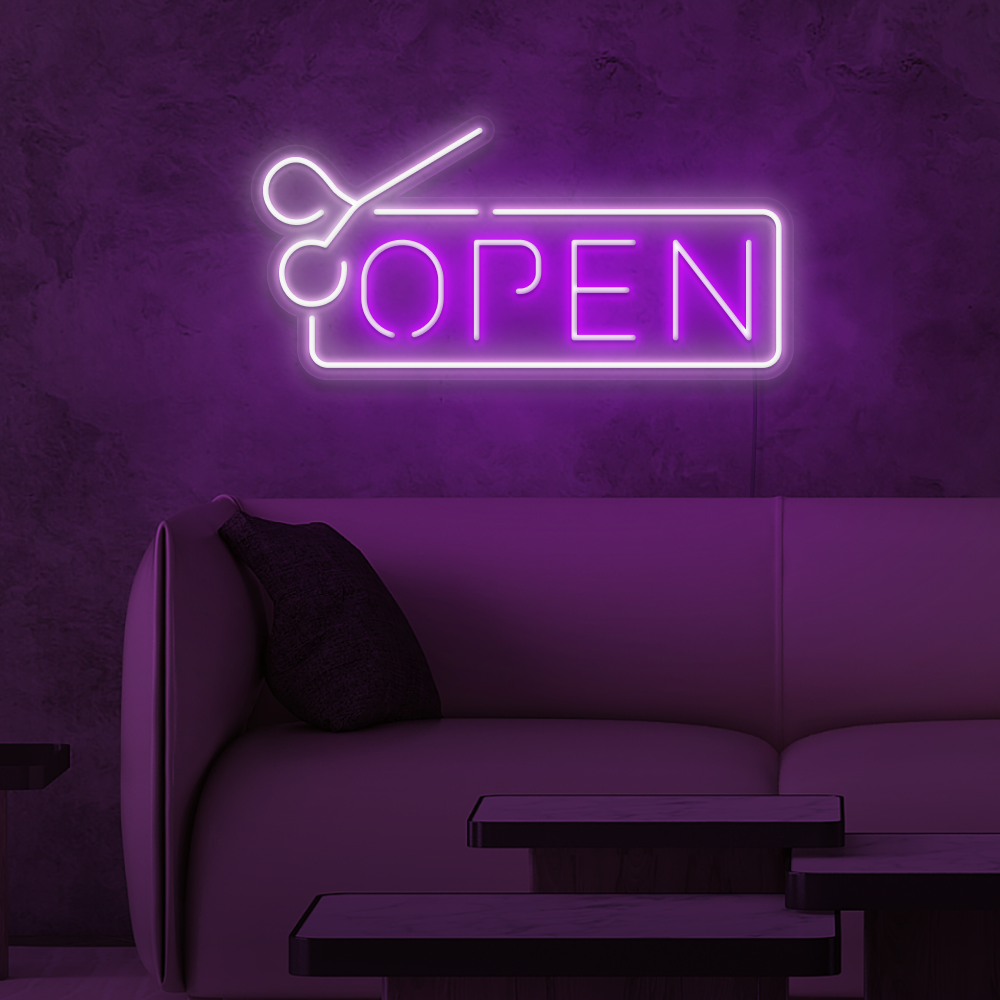 Salon Open Neon Sign