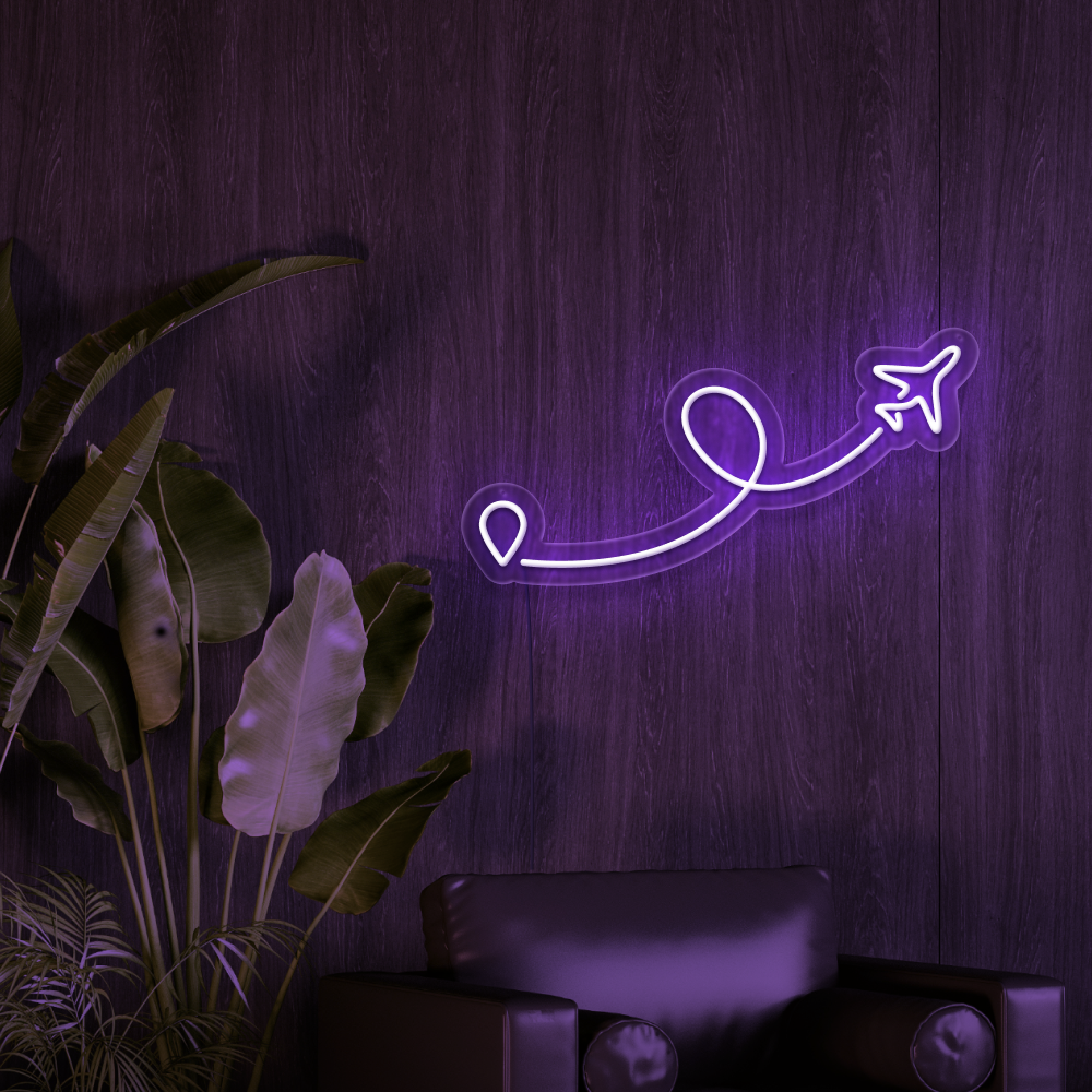 Airplane Neon Sign