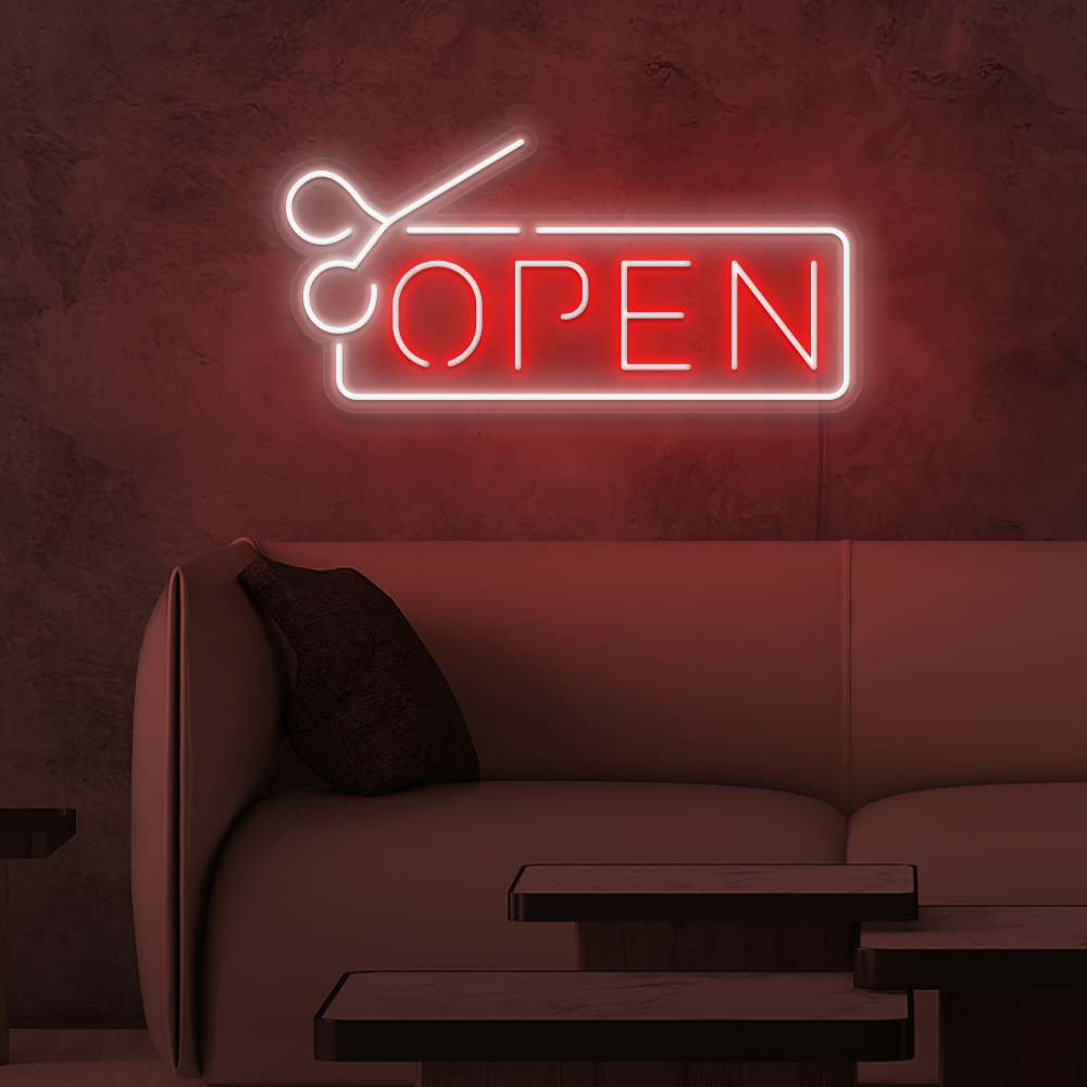 Salon Open Neon Sign
