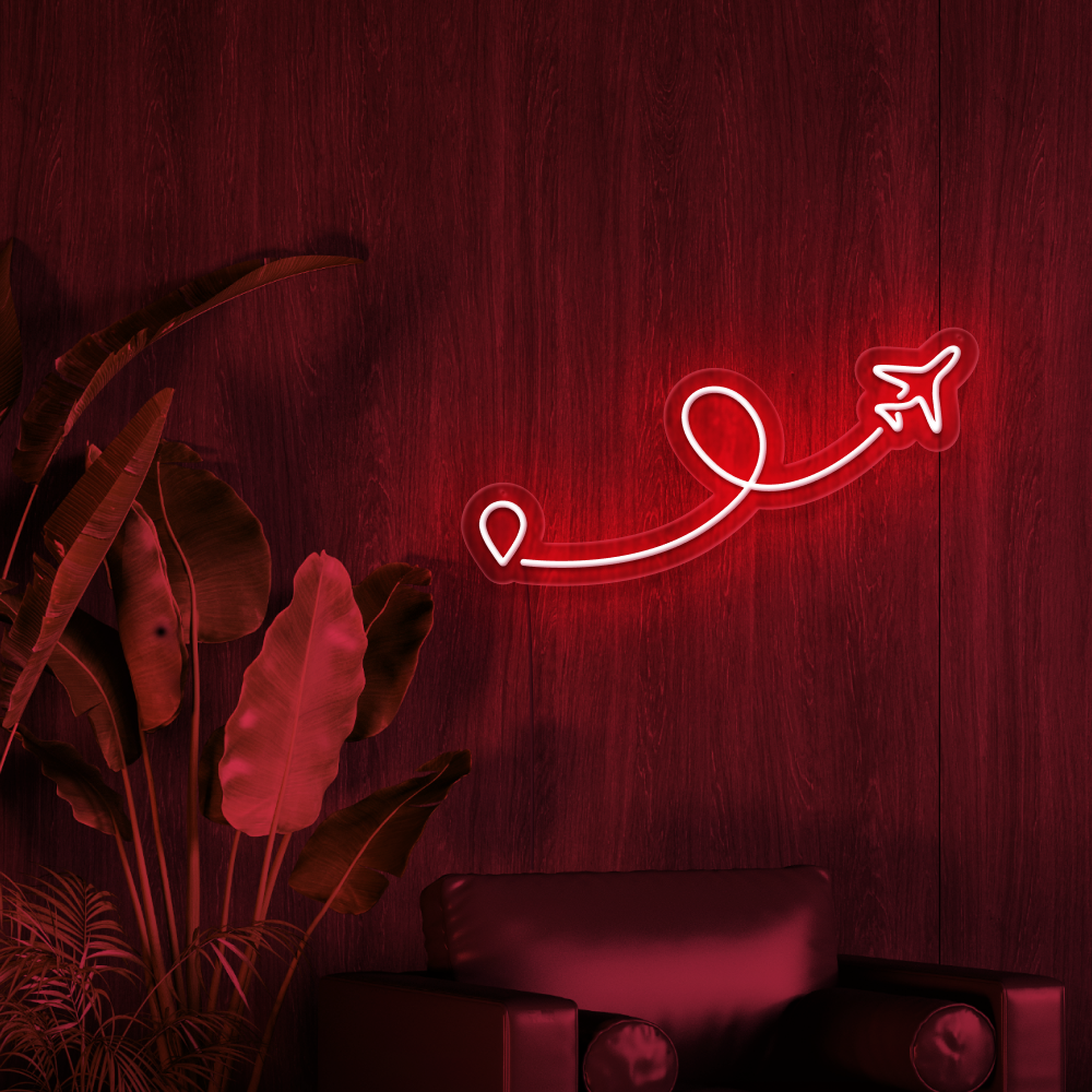 Airplane Neon Sign