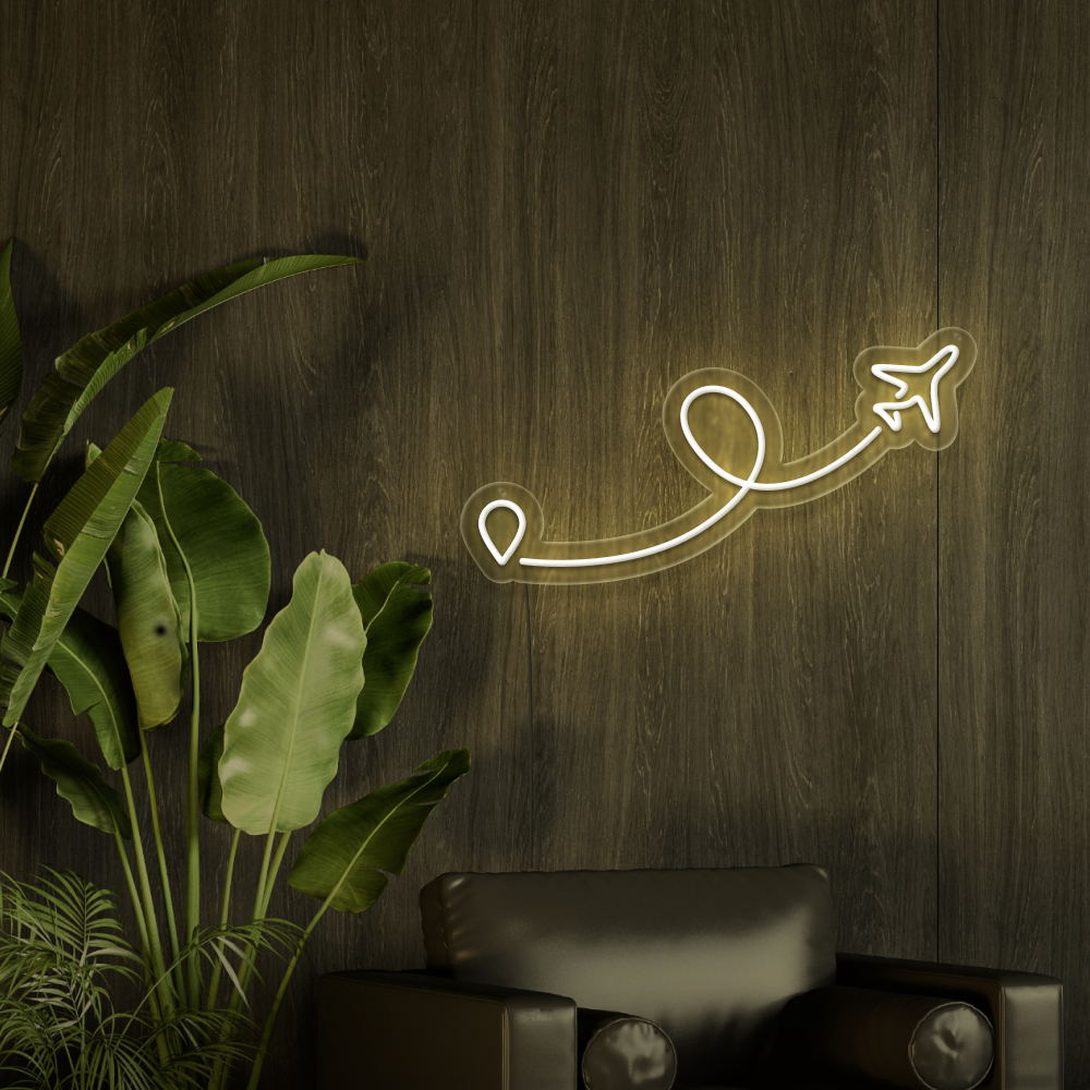Airplane Neon Sign