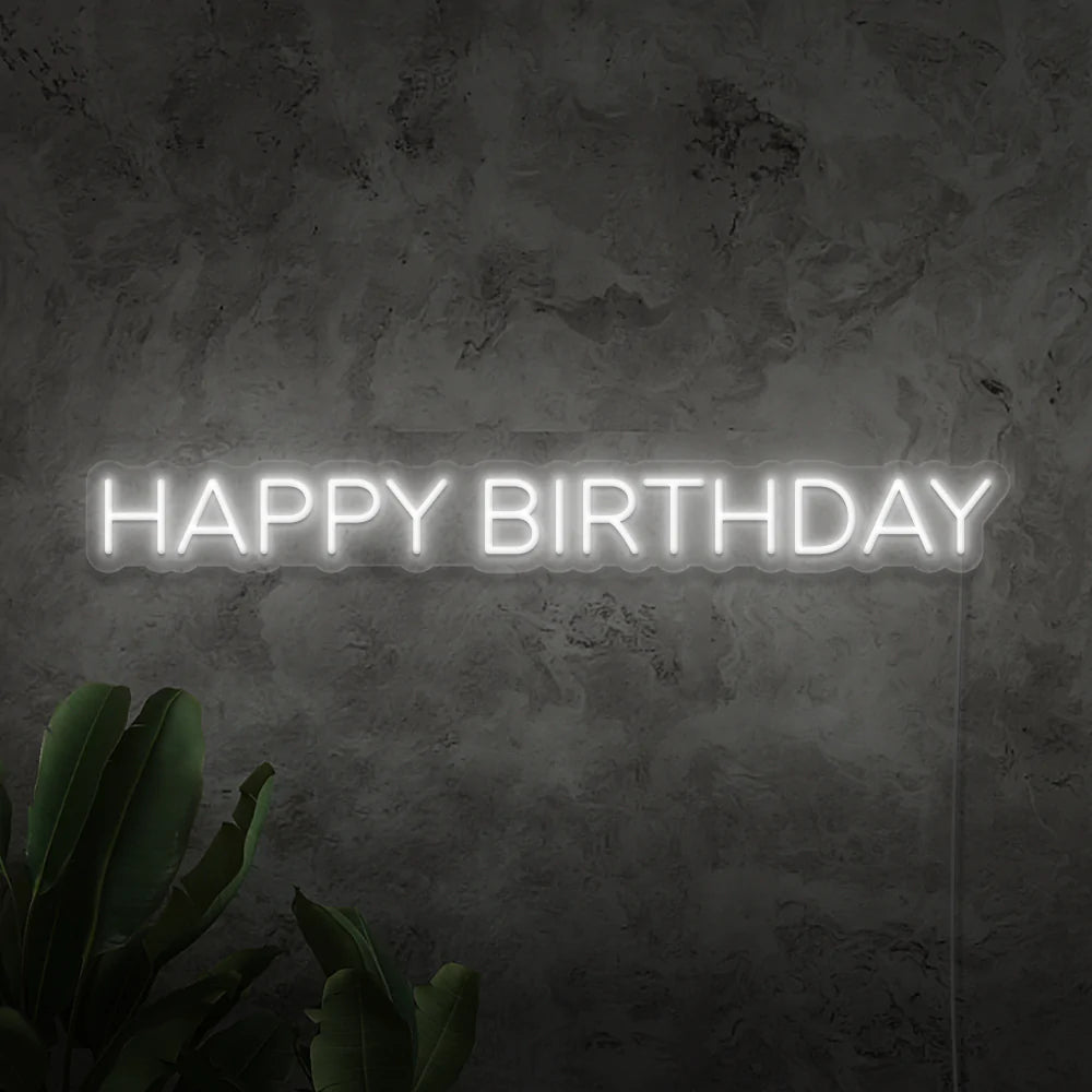 Happy Birthday Neon Sign