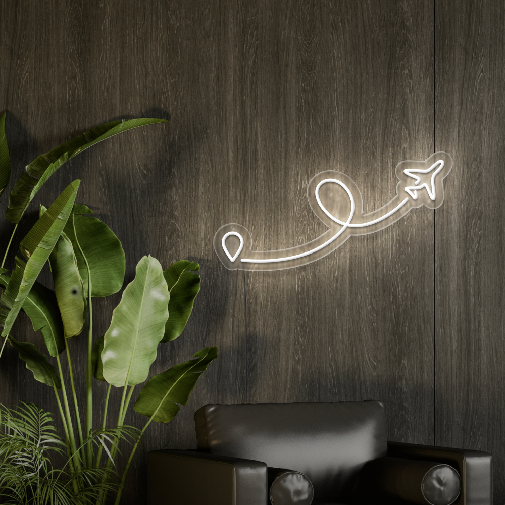 Airplane Neon Sign