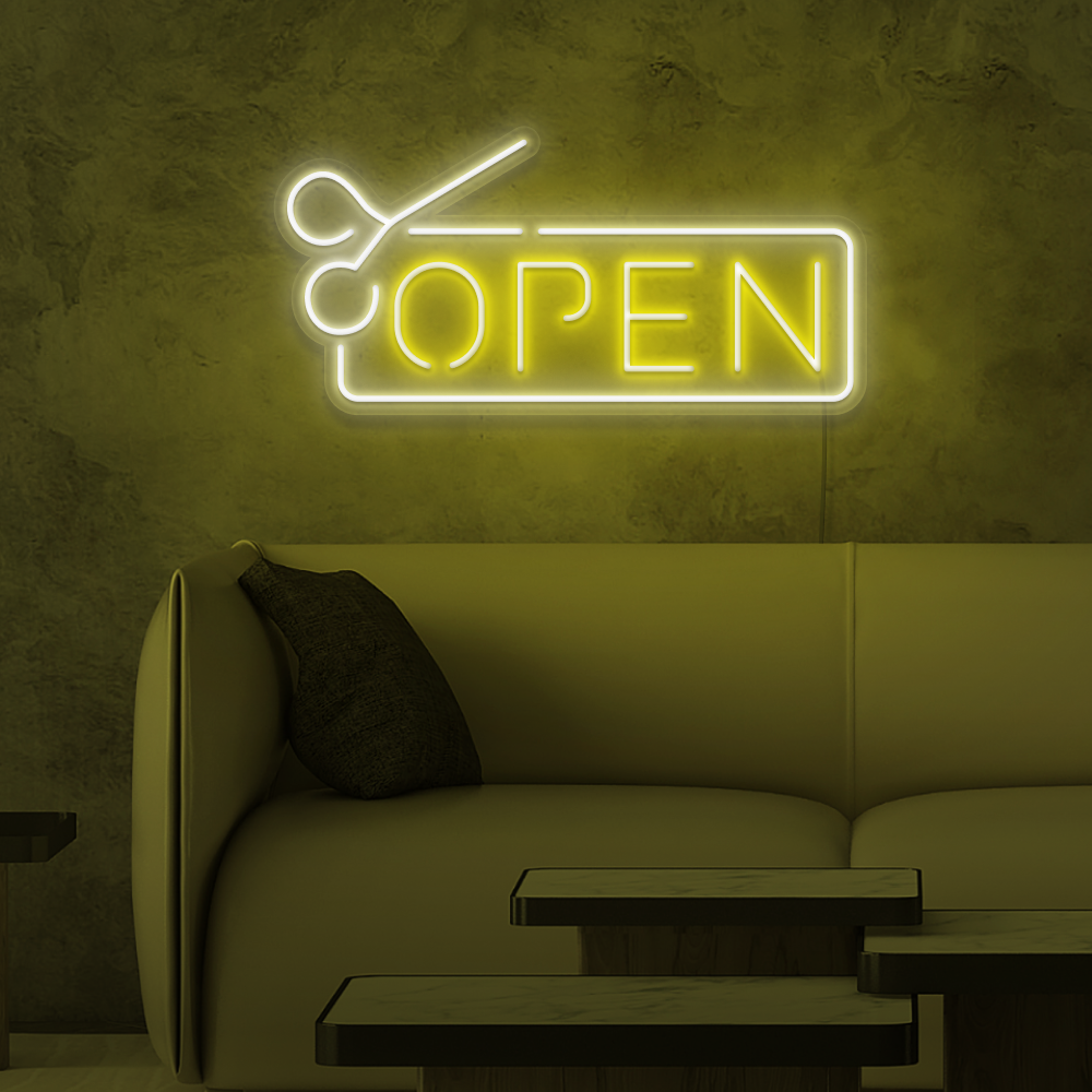 Salon Open Neon Sign