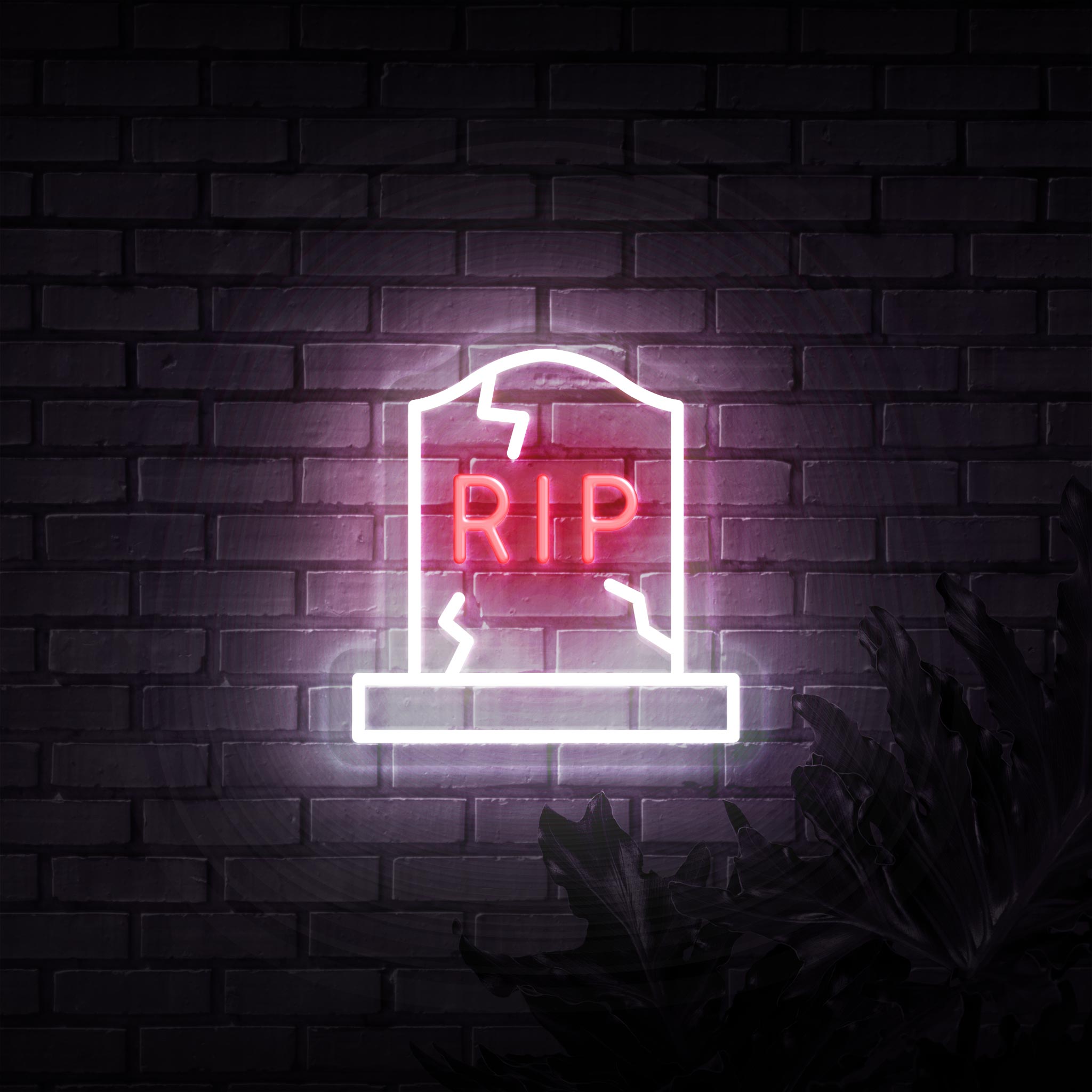 RIP Halloween Neon Sign