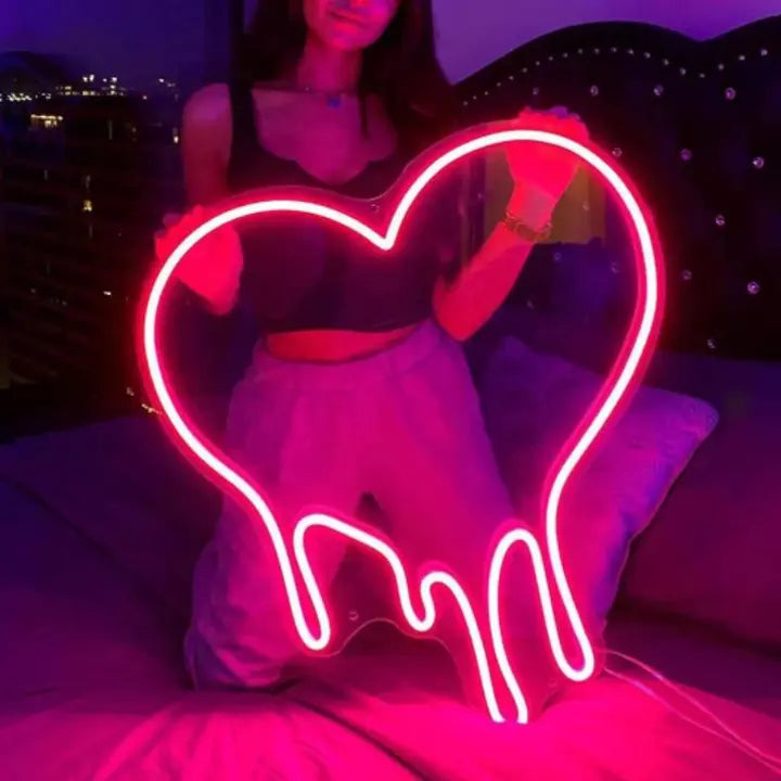 Heart Melt Neon Sign